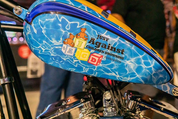 FLDPF AquaBall Drowning Prevention 2023 Custom Chopper Motorcycle